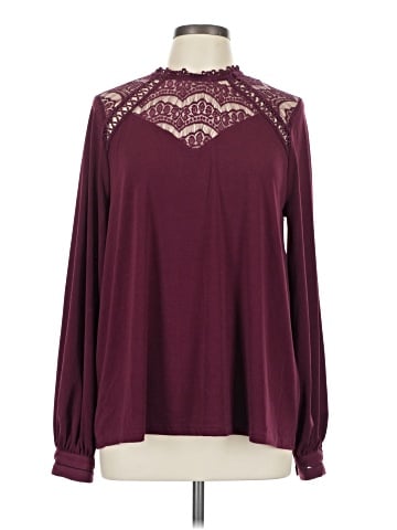 Buckle Black Long Sleeve Blouse (view 1)