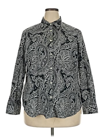 Lauren by Ralph Lauren Long Sleeve Button-Down Shirt (view 1)