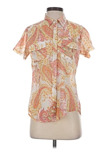 Magazine Short Sleeve Blouse (view 1)