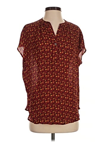 Amour Vert Short Sleeve Silk Top (view 1)