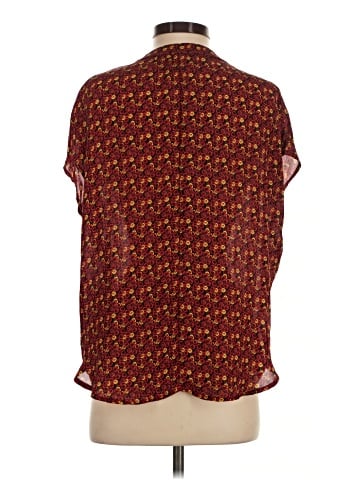 Amour Vert Short Sleeve Silk Top (view 2)