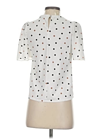 Ann Taylor Factory Short Sleeve Blouse (view 2)