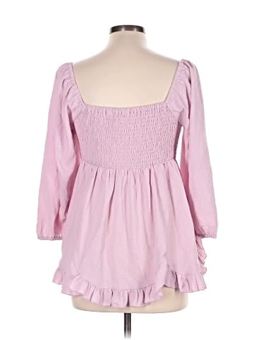 Entro 3/4 Sleeve Blouse (view 2)