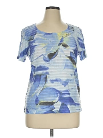 Karen Scott Short Sleeve Blouse (view 1)