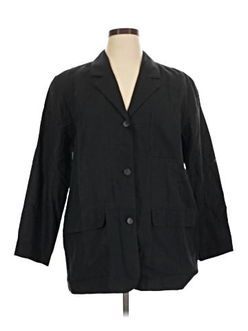 Evan Picone 3/4 Sleeve Button-Down Shirt (view 1)
