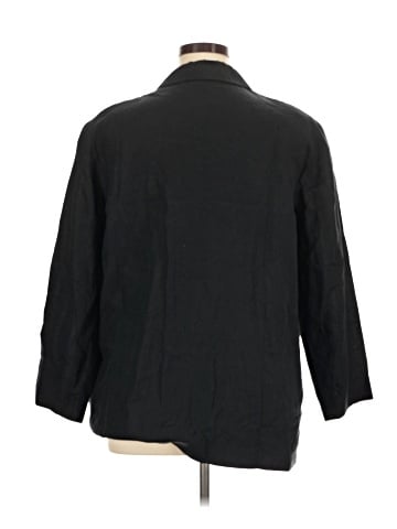 Evan Picone 3/4 Sleeve Button-Down Shirt (view 2)