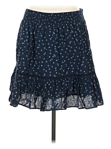 Madewell Smock-Waist Ruffle Mini Skirt in Bandana Flower (view 1)