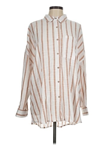 Cotton on Body Long Sleeve Button-Down Shirt (view 1)