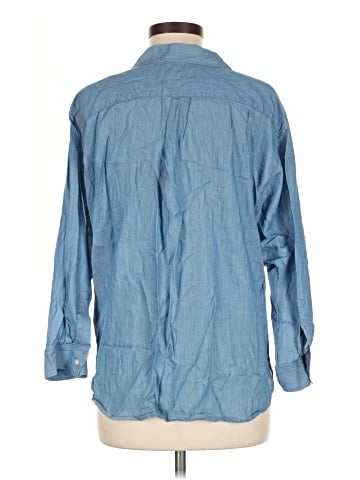 Ann Taylor LOFT Long Sleeve Button-Down Shirt (view 2)