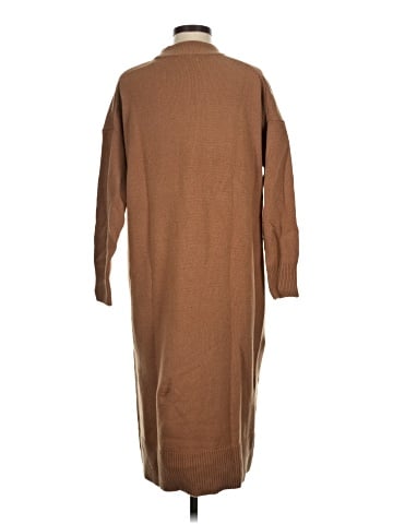 Madewell (Re)sourced Cashmere Mockneck Midi Sweater Dress (view 2)
