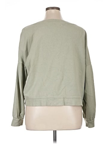 Madewell Hemp-Cotton V-Neck Sweatshirt (view 2)