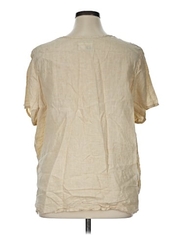 Flax Short Sleeve Blouse (view 2)