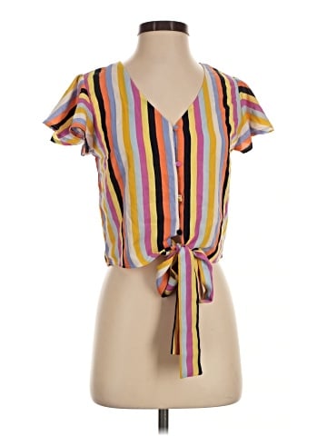 E&M Collection Short Sleeve Blouse (view 1)