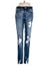 Universal Thread Hearts Blue Jeans Size 0 - photo 1