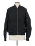 H&M 100% Polyester Solid Black Jacket Size 10 - photo 1