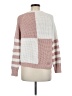T Tahari 100% Polyester Checkered-gingham Pink Pullover Sweater Size M (estimated) - photo 2