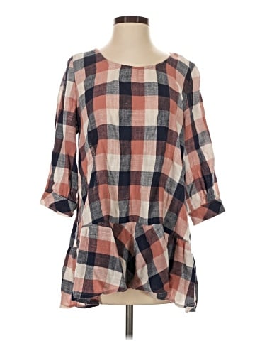 Easel 3/4 Sleeve Blouse (view 1)