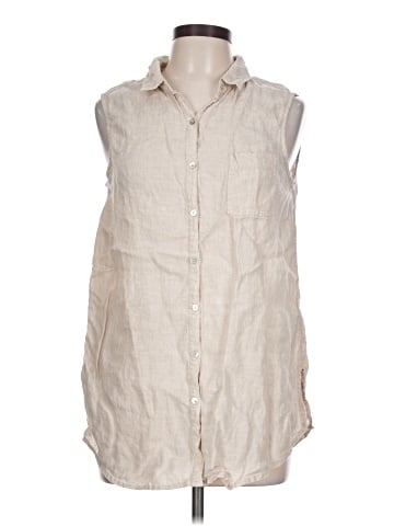 Jones & Co Sleeveless Button-Down Shirt (view 1)