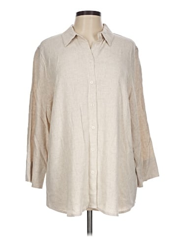 Chico's 3/4 Sleeve Button-Down Shirt (view 1)