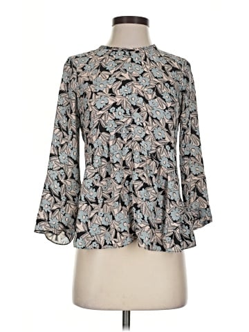 Rebecca Taylor 3/4 Sleeve Silk Top (view 1)