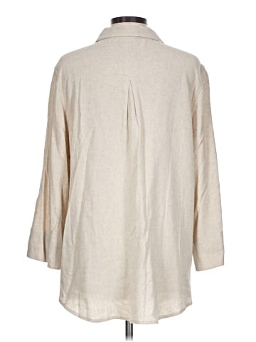 Chico's 3/4 Sleeve Button-Down Shirt (view 2)