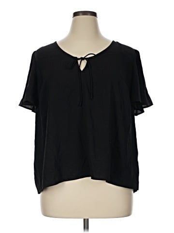 LC Lauren Conrad Short Sleeve Blouse (view 1)
