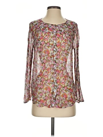 Sundance Long Sleeve Silk Top (view 1)