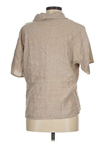 Flax Short Sleeve Blouse (view 2)