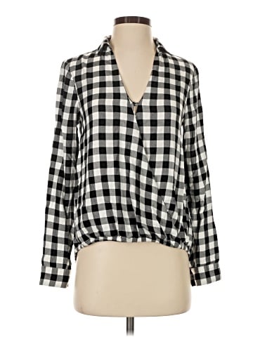 Madewell Wrap-Front Shirt in Buffalo Check (view 1)