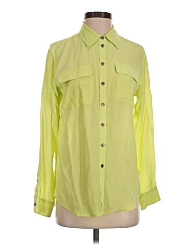 TWO by Vince Camuto Long Sleeve Silk Top (view 1)