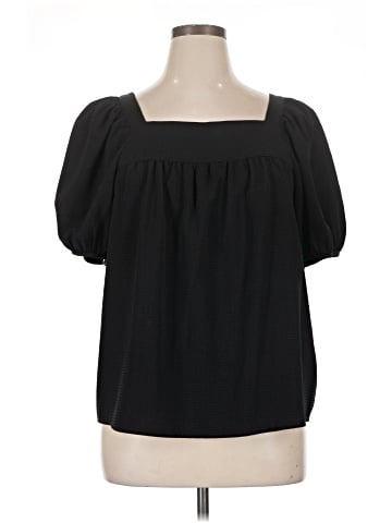 Madewell Seersucker Bubble-Sleeve Top (view 1)