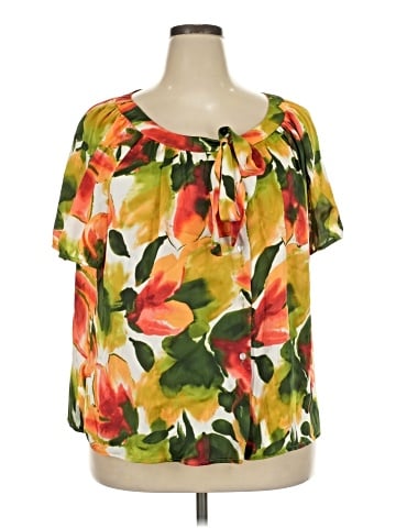 Jaclyn Smith Short Sleeve Blouse (view 1)