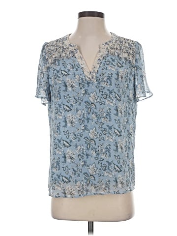 Skies Are Blue Short Sleeve Blouse (view 1)
