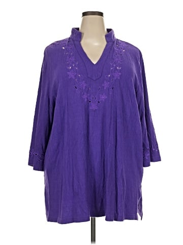 Roaman's 3/4 Sleeve Blouse (view 1)