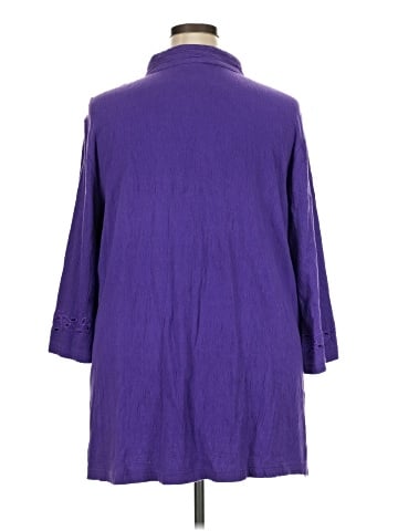 Roaman's 3/4 Sleeve Blouse (view 2)