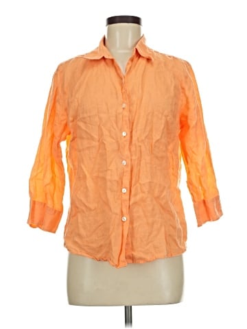 L.L.Bean 3/4 Sleeve Button-Down Shirt (view 1)