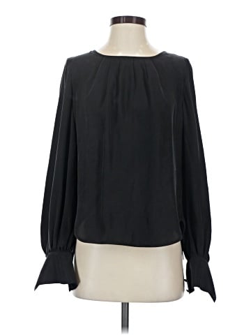 FRAME Long Sleeve Silk Top (view 1)