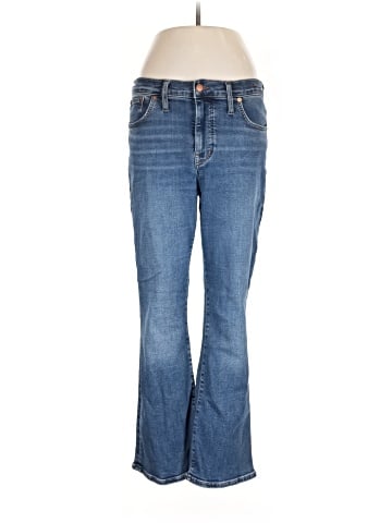 Madewell Kick Out Crop Jeans in Lenoir Wash (view 1)
