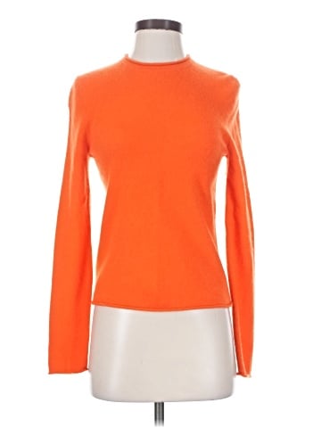 Aqua Cashmere Pullover Sweater (view 1)