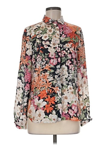 Zara Basic Long Sleeve Blouse (view 1)