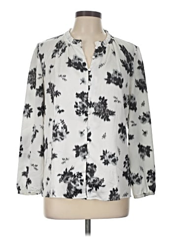 Ann Taylor Long Sleeve Blouse (view 1)
