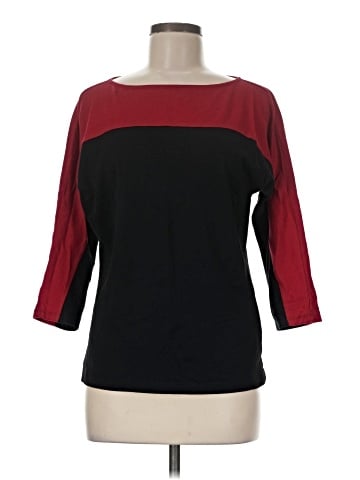 Lauren by Ralph Lauren 3/4 Sleeve T-Shirt (view 1)