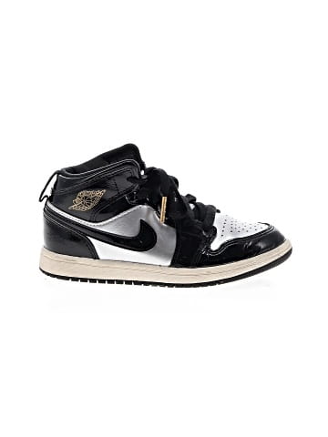 Air Jordan 1 Mid SE PS 'Black Metallic Silver' Sneakers (view 1)