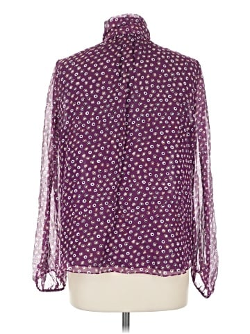 Diane von Furstenberg Long Sleeve Silk Top (view 2)