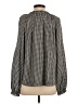 Max Studio Houndstooth Black Long Sleeve Blouse Size XS - photo 2