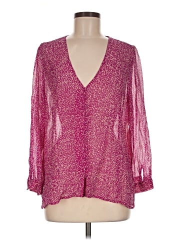 Joie Long Sleeve Silk Top (view 1)