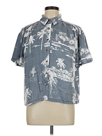 Jane and Delancey Short Sleeve Button-Down Shirt (view 1)
