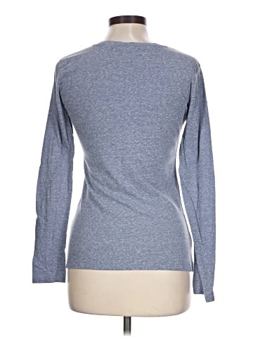 Color Thread Long Sleeve T-Shirt (view 2)