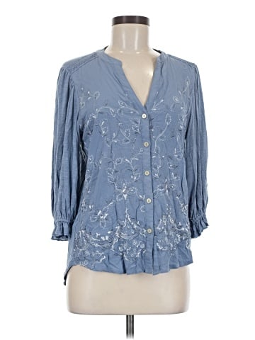 Democracy 3/4 Sleeve Blouse (view 1)