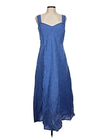 Madewell Sweetheart Sleeveless Midi Dress in Stripe (view 1)